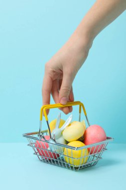 Concept of Easter shopping, holidays shopping concept
