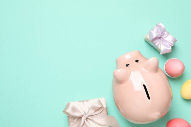 Concept of saving money for easter holidays