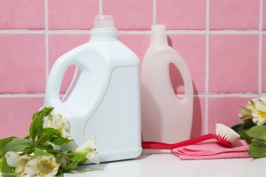 Concept of spring cleaning and house cleaning