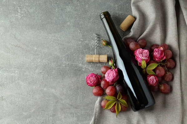 The concept of a delicious alcoholic drink, wine, space for text