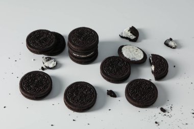 16.02.2022 - Odessa, Ukraine: Concept of tasty cookie with Oreo