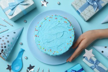 Concept of Happy Birthday, Happy Birthday cake