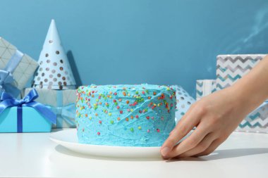 Concept of Happy Birthday, Happy Birthday cake