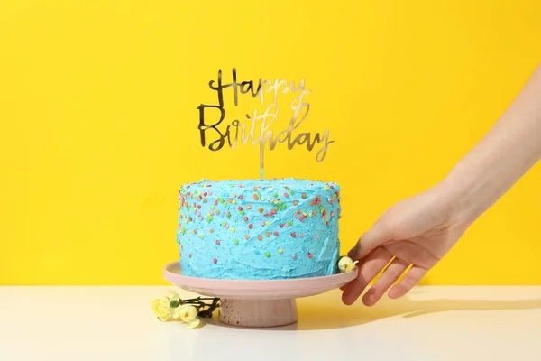 Concept of Happy Birthday, Happy Birthday cake