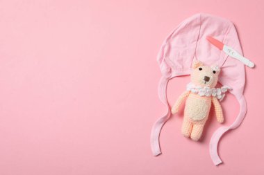 Concept of pregnancy and maternity, space for text