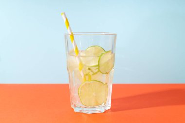 Glass of mojito, delicious fresh summer cocktail