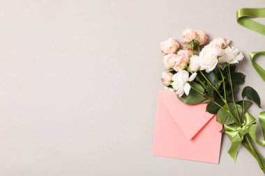 Concept of greeting, 8 march, Women's day, space for text