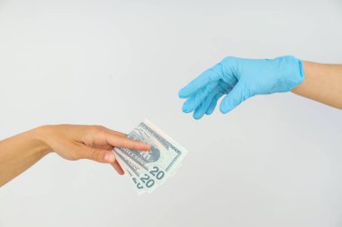 Concept of corruption in medicine, illegal money making in medicine