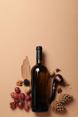 The concept of a delicious alcoholic drink - wine