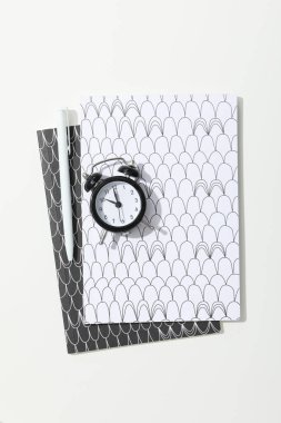 Concept of different stationery accessories, stationery accessories for office work