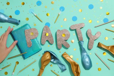 Concept of party and celebration, accessories for party