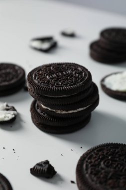 16.02.2022 - Odessa, Ukraine: Concept of tasty cookie with Oreo