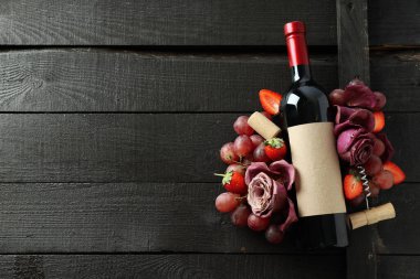 The concept of a delicious alcoholic drink - wine