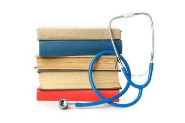 Concept of medical education, isolated on white background