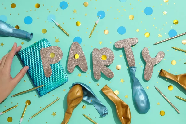 Concept Party Celebration Accessories Party — Φωτογραφία Αρχείου