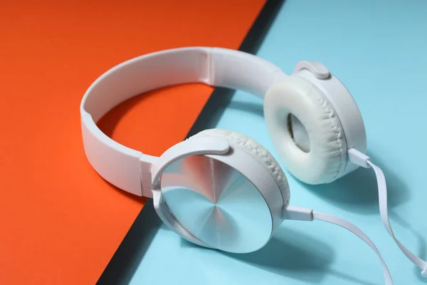 Concept Listening Audio Music Headphones — Zdjęcie stockowe