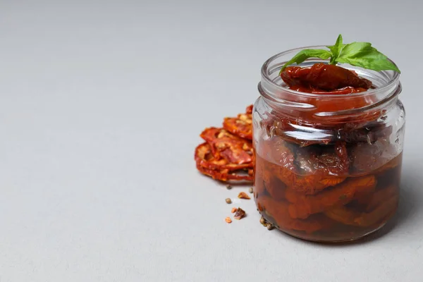 Koncepcja Smacznej Żywności Pyszne Suszone Pomidory — Zdjęcie stockowe