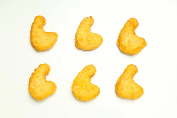 Concept Tasty Fast Food Nuggets Top View — ストック写真