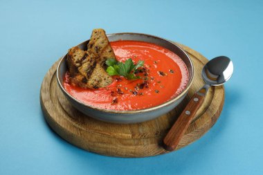 Dish made from tomatoes - tasty tomato soup
