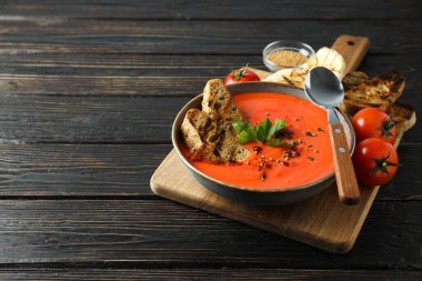 Dish made from tomatoes - tasty tomato soup