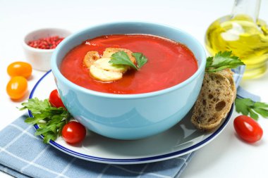 Dish made from tomatoes - tasty tomato soup
