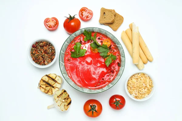 Dish made from tomatoes - tasty tomato soup