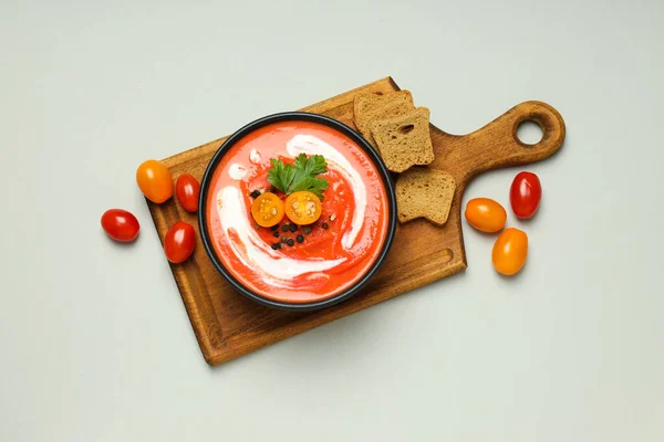Dish Made Tomatoes Tasty Tomato Soup — Foto de Stock
