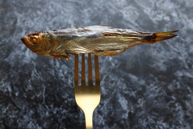 Lezzetli yemek kavramı - lezzetli füme balık