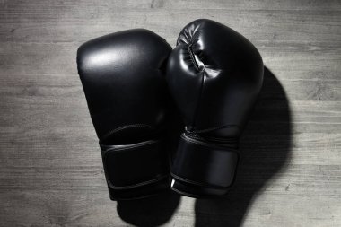 Concept of boxing and sport lifestyle with boxing gloves