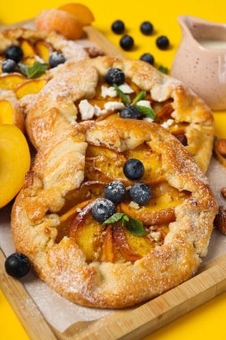 Fruit galette, composition for tasty food concept