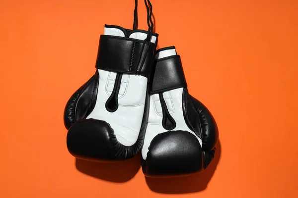 stock image Concept of boxing and sport lifestyle with boxing gloves