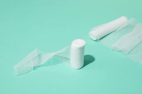 Conceito Material Primeiros Socorros Bandagem — Fotografia de Stock