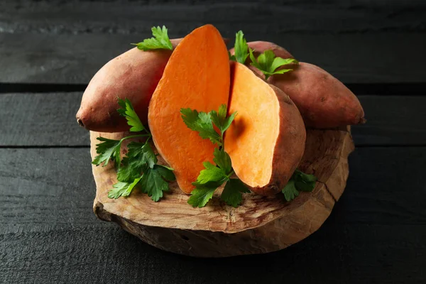 Concept Vegetables Tasty Sweet Potato Batat — Stock Photo, Image
