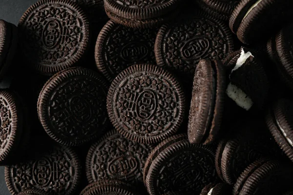 stock image 16.02.2022 - Odessa, Ukraine: Concept of tasty cookie with Oreo