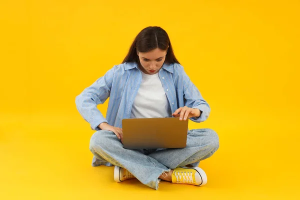 stock image Concept of people with beautiful young woman