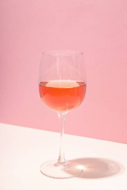 Glass of wine, delicious alcohol drink in glass
