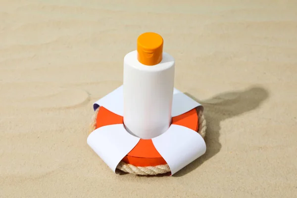 Concept Summer Vacation Skin Care Accessories — Foto Stock
