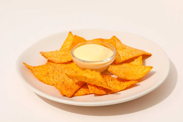 Begrebet Velsmagende Snacks Velsmagende Majs Chips - Stock-foto