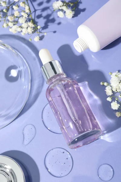 Concept of cosmetic research and organic skin care products