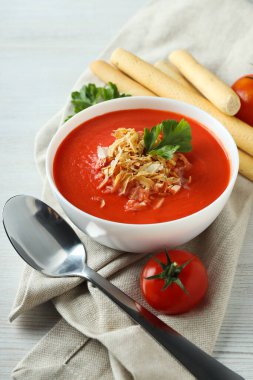 Dish made from tomatoes - tasty tomato soup