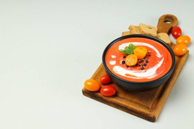 Dish made from tomatoes - tasty tomato soup