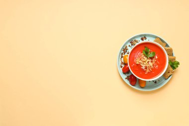 Dish made from tomatoes - tasty tomato soup