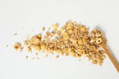Kahvaltıda pişmemiş yemek fotoğrafı - Müsli.