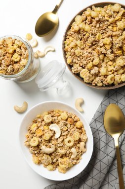 Kahvaltıda pişmemiş yemek fotoğrafı - Müsli.