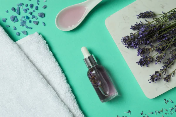 stock image Body care and skin care cosmetic - lavender oil