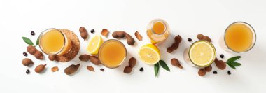 Taze tatlı içecek - demirhindi suyu, ferahlatıcı bir içecek.