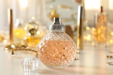 Concept of cosmetic and different female accessories