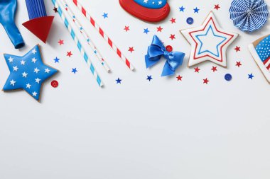 ABD 'nin Bağımsızlık Günü, 4 Temmuz için kompozisyon, metin için boşluk