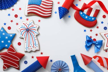 ABD 'nin Bağımsızlık Günü, 4 Temmuz için kompozisyon, metin için boşluk