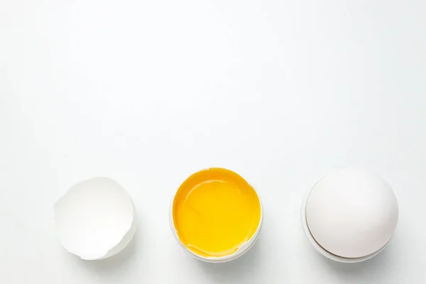 Ingrediënt Voor Het Koken Eieren Ruimte Voor Tekst — Stockfoto